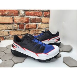Salomon Thundercross Blue White Black Red USA Men Sz 12.5 New L47296100‎ Hiking